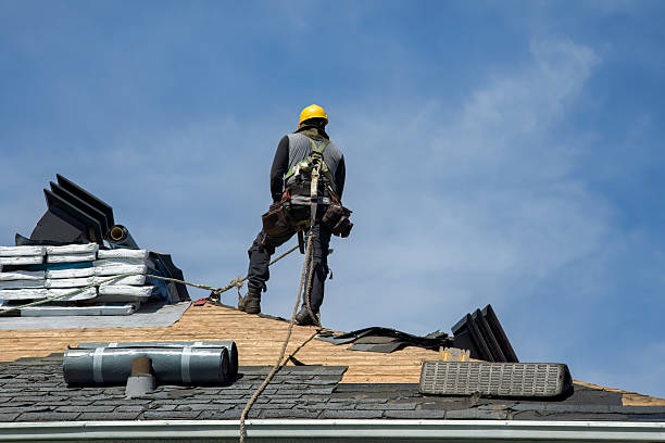 Professional Roofing technician working in Westville, OH